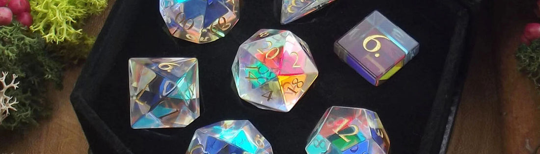 Glass DND dice set