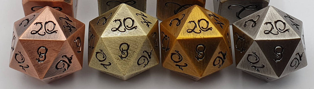 Storing metal dice