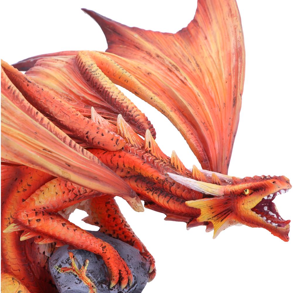 Adult Fire Dragon Statue
