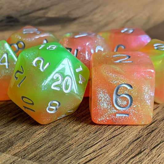 Apricot Stardust Dice Set