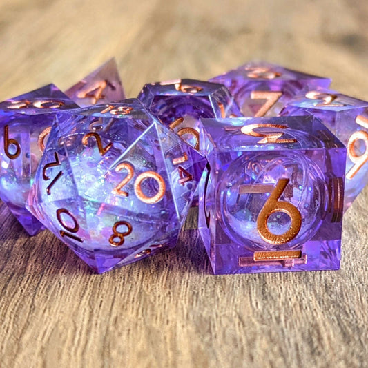 Arcane Purple Liquid Core Dice