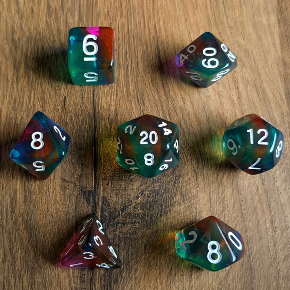 Aurora Mirage Dice Set