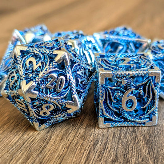 Blue Hollow Dragon Dice