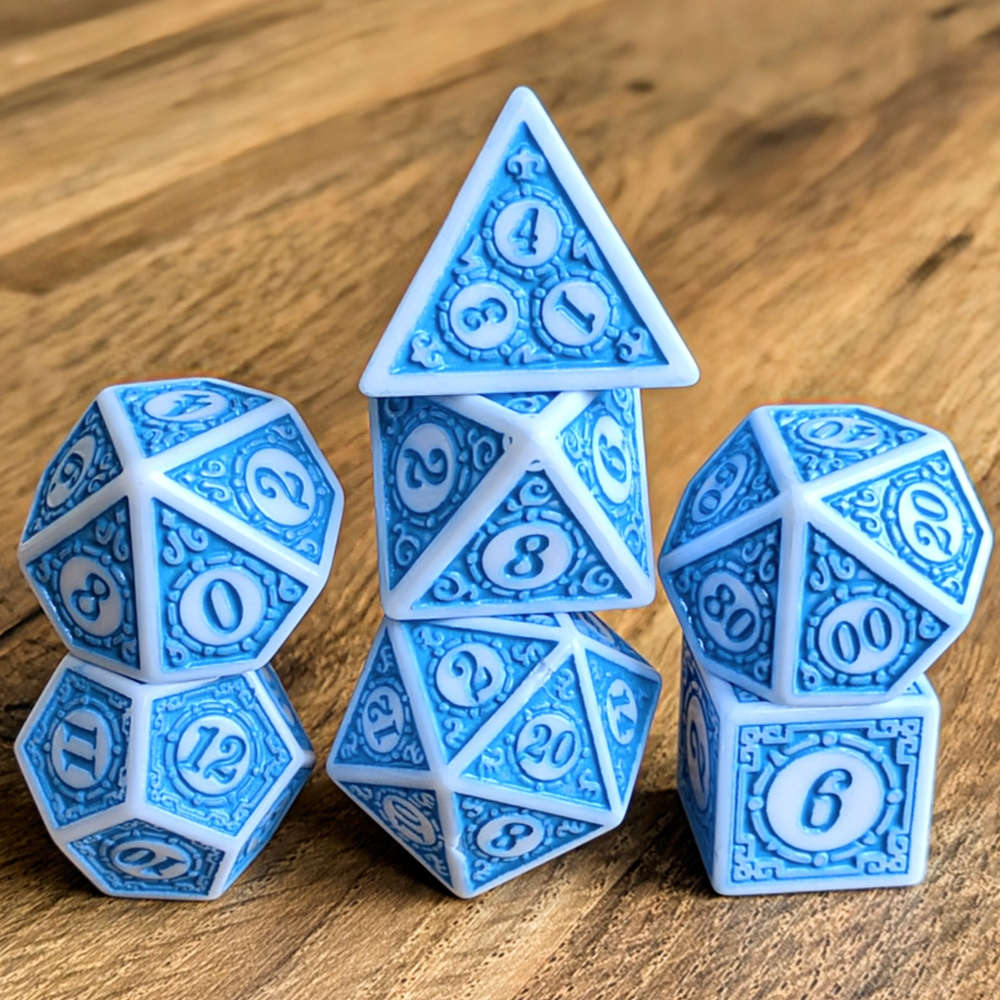 Blue Mage's Weave Dice Set