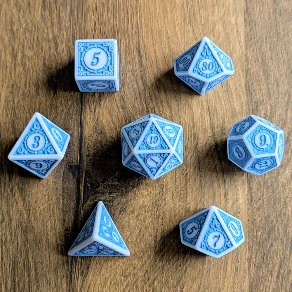 Blue Mage's Weave Dice Set