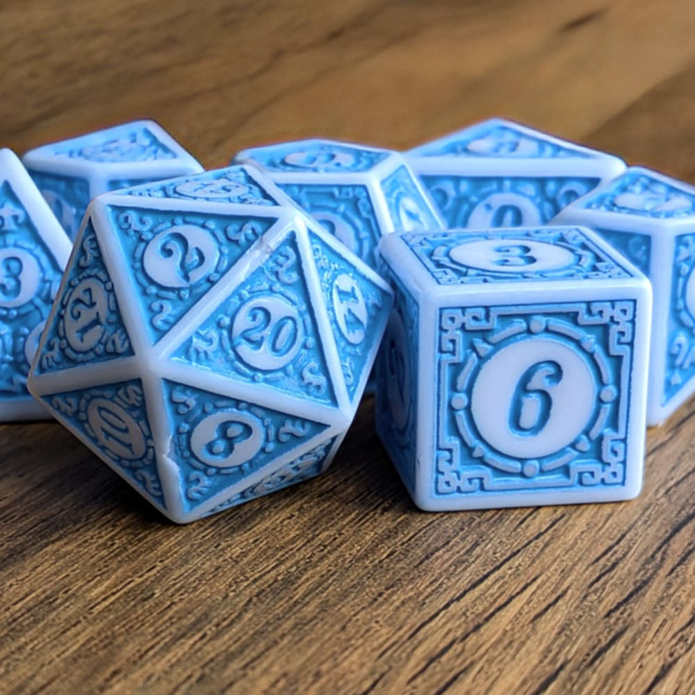 Blue Mage's Weave Dice Set