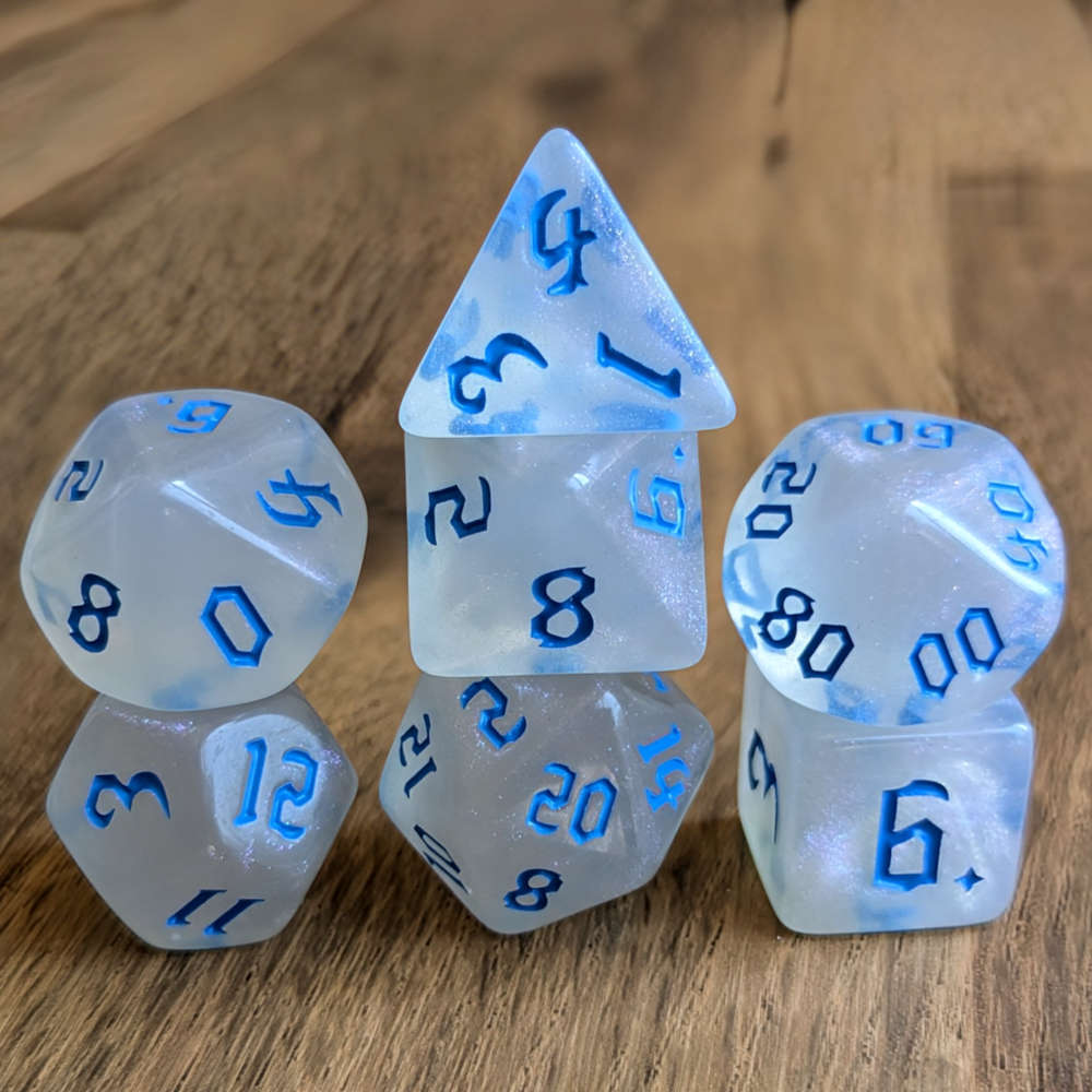 Blue Magic Mist Dice Set