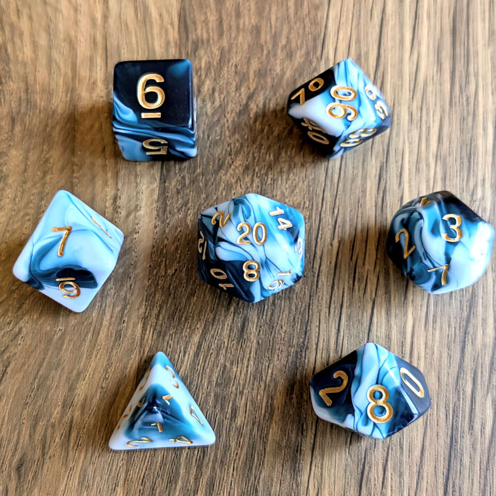 Blueberry and Coconut Dice Set