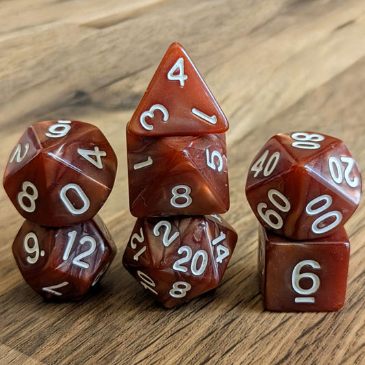 Coffeelock Brown Dice Set