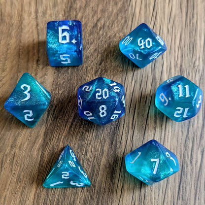 Cosmic Lapis Dice Set