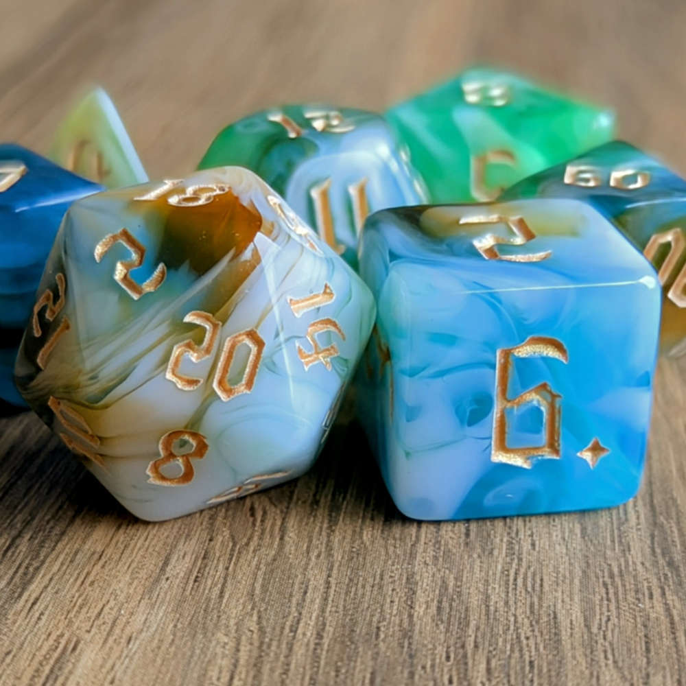 Dawnlit Waters Dice