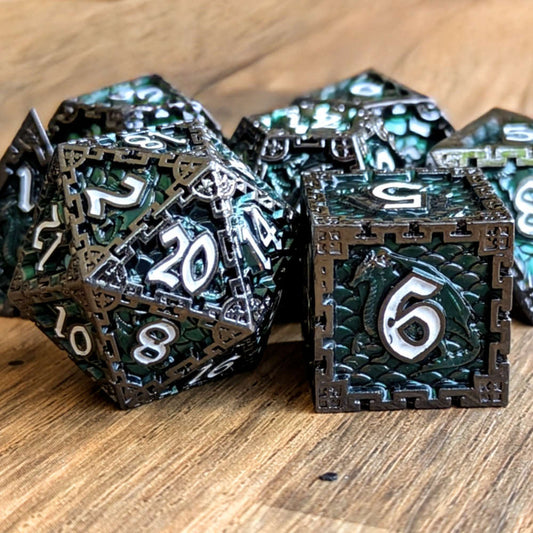 Emerald Dragon Dice Set