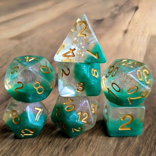 Emerald Sands Dice Set