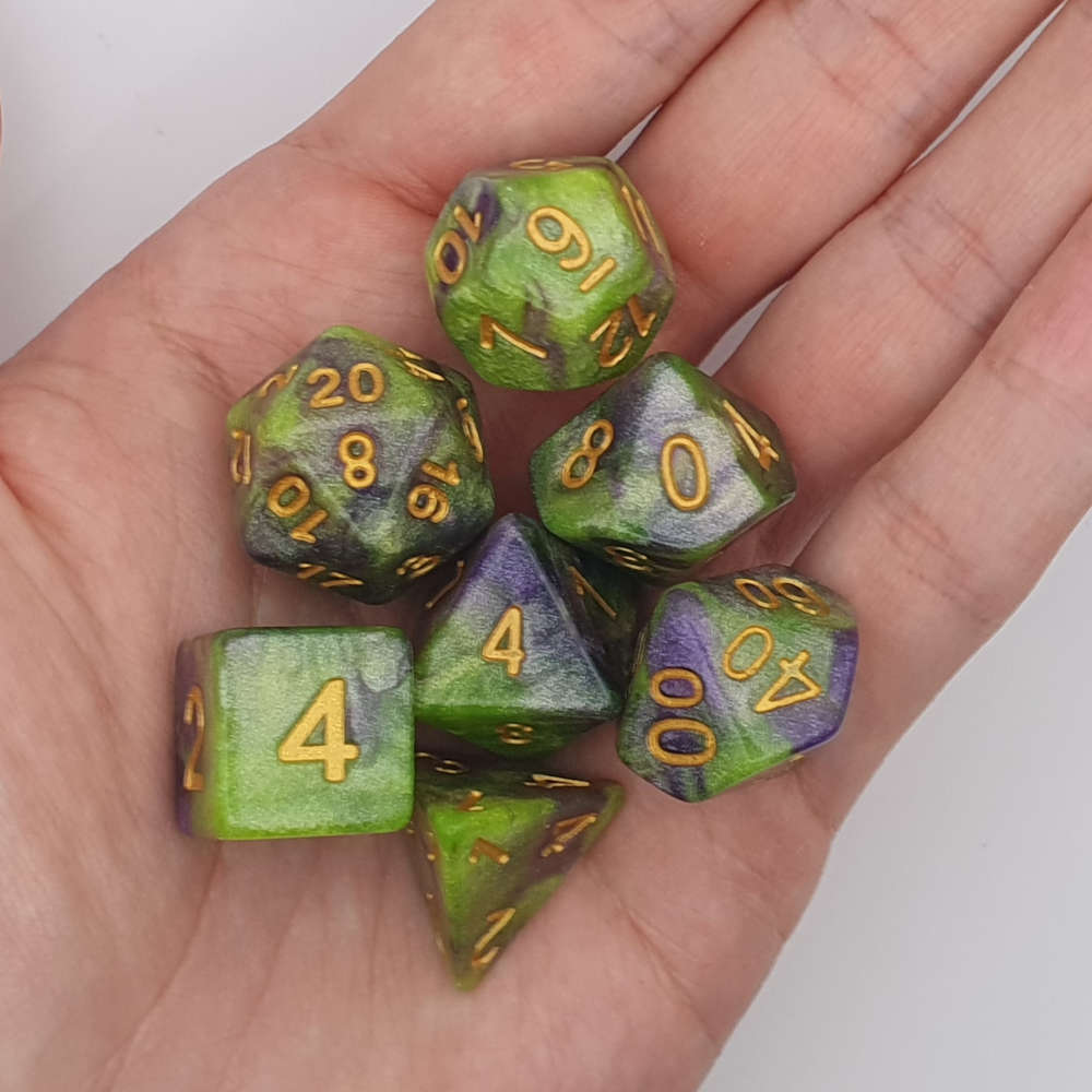 Gilded Toxin Dice Set