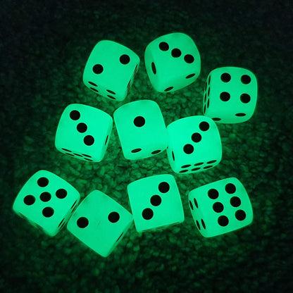 Glow in the Dark D6 dice