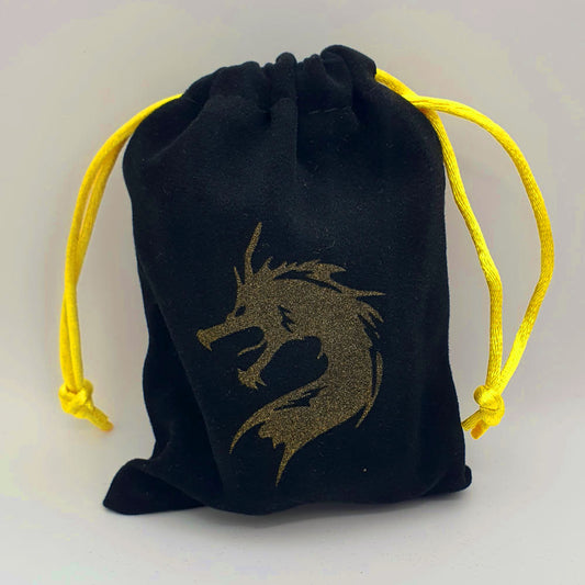 Gold dragon dice bag