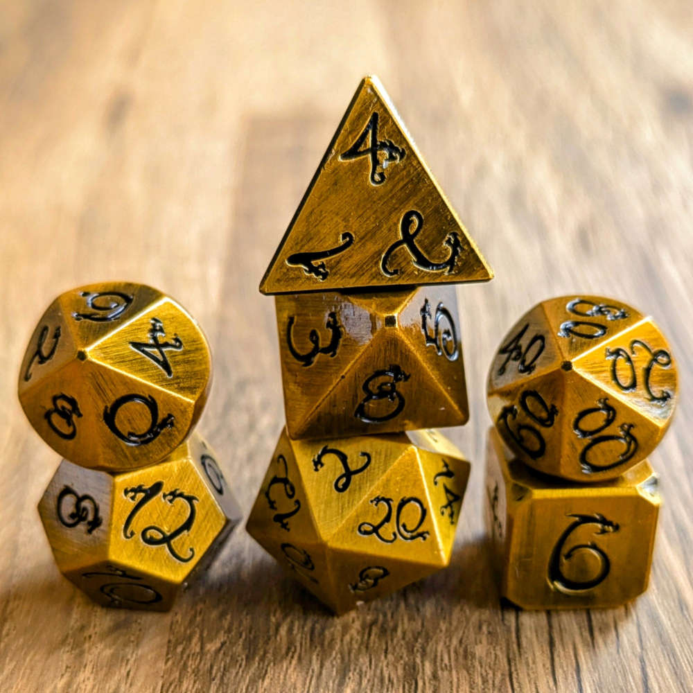 Gold Dragon Wyrmling Dice