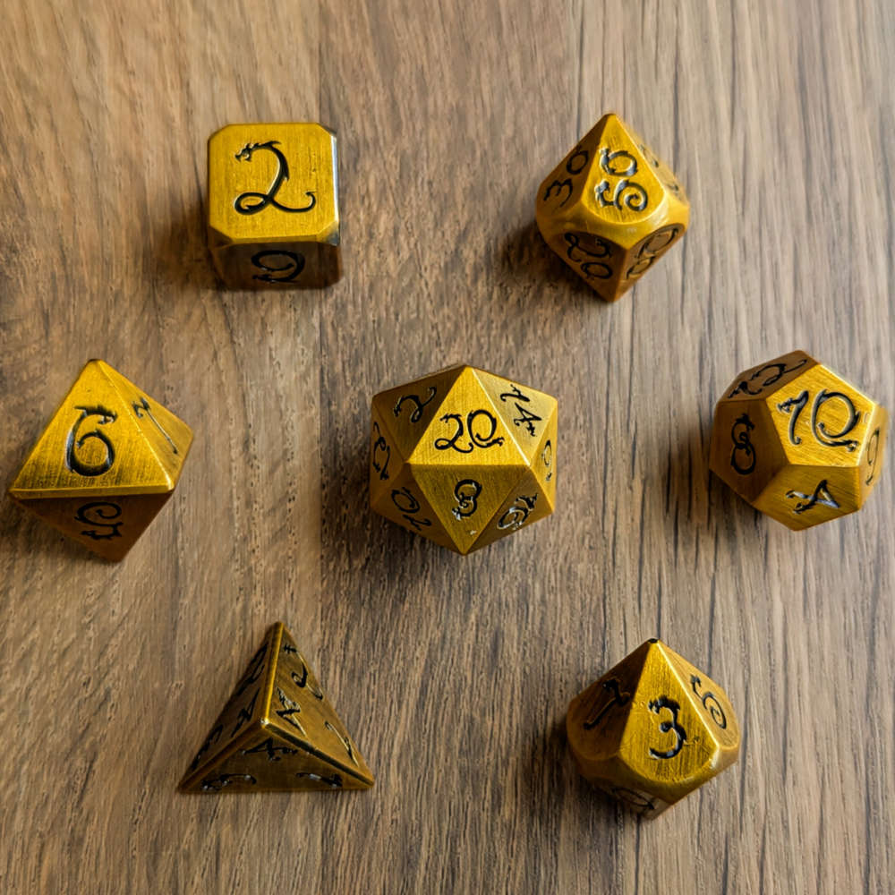 Gold Dragon Wyrmling Dice