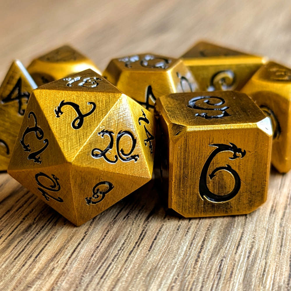 Gold Dragon Wyrmling Dice