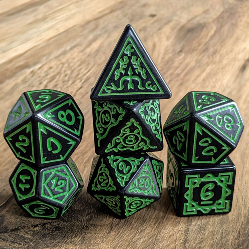 Green Ranger's Blossom Dice Set