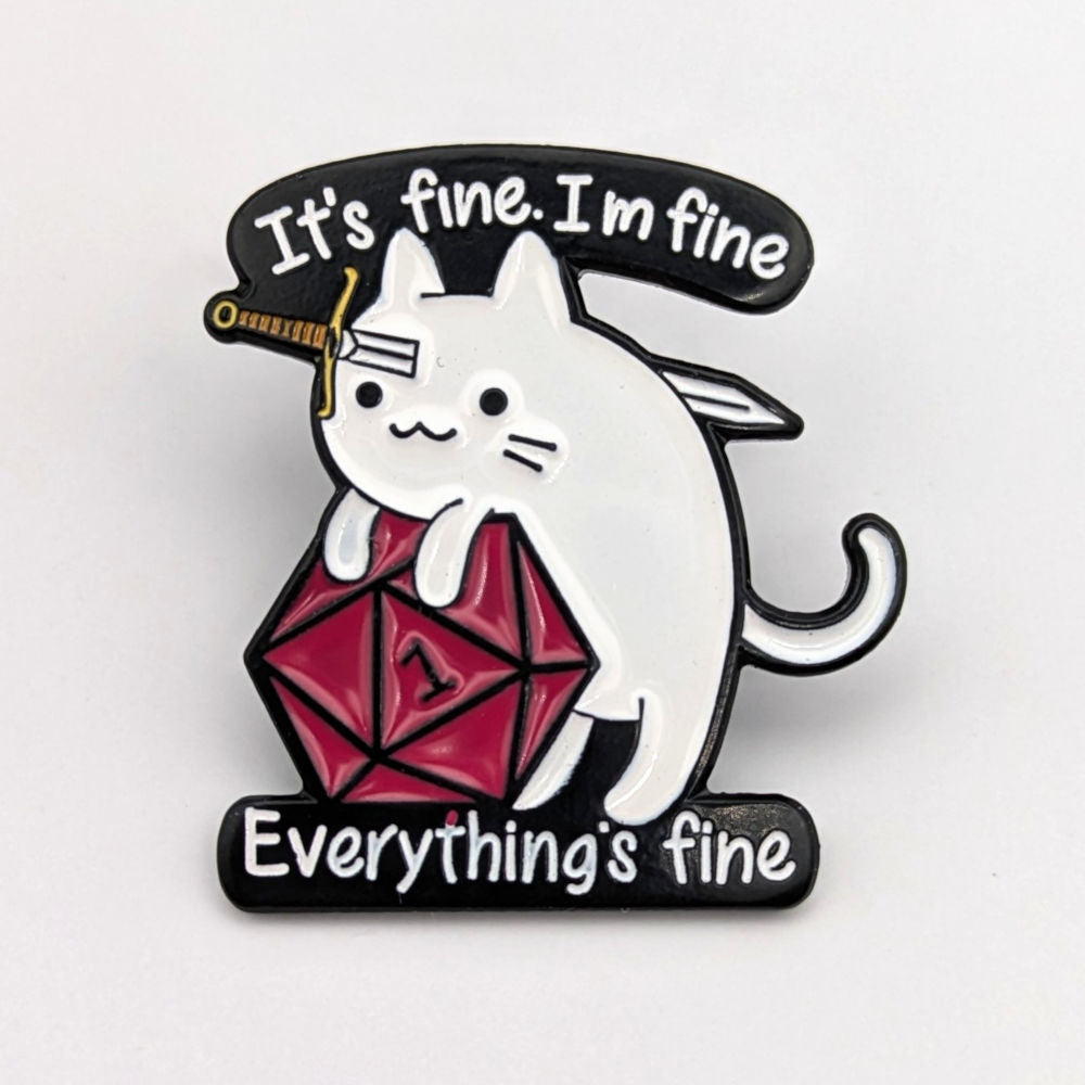 It's Fine Nat 1 Cat Pin