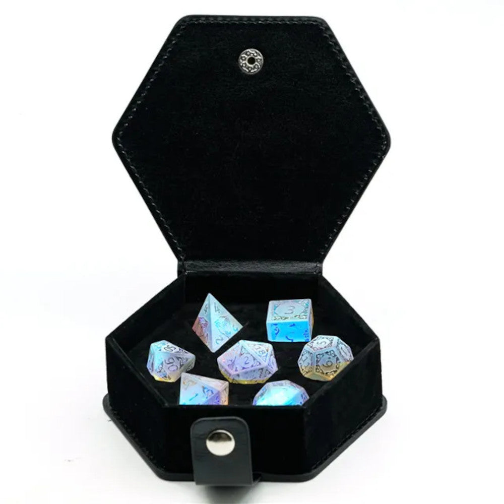 Iridis Rainbow Glass Dice