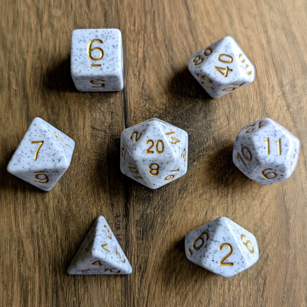 Marble Opulence Dice Set