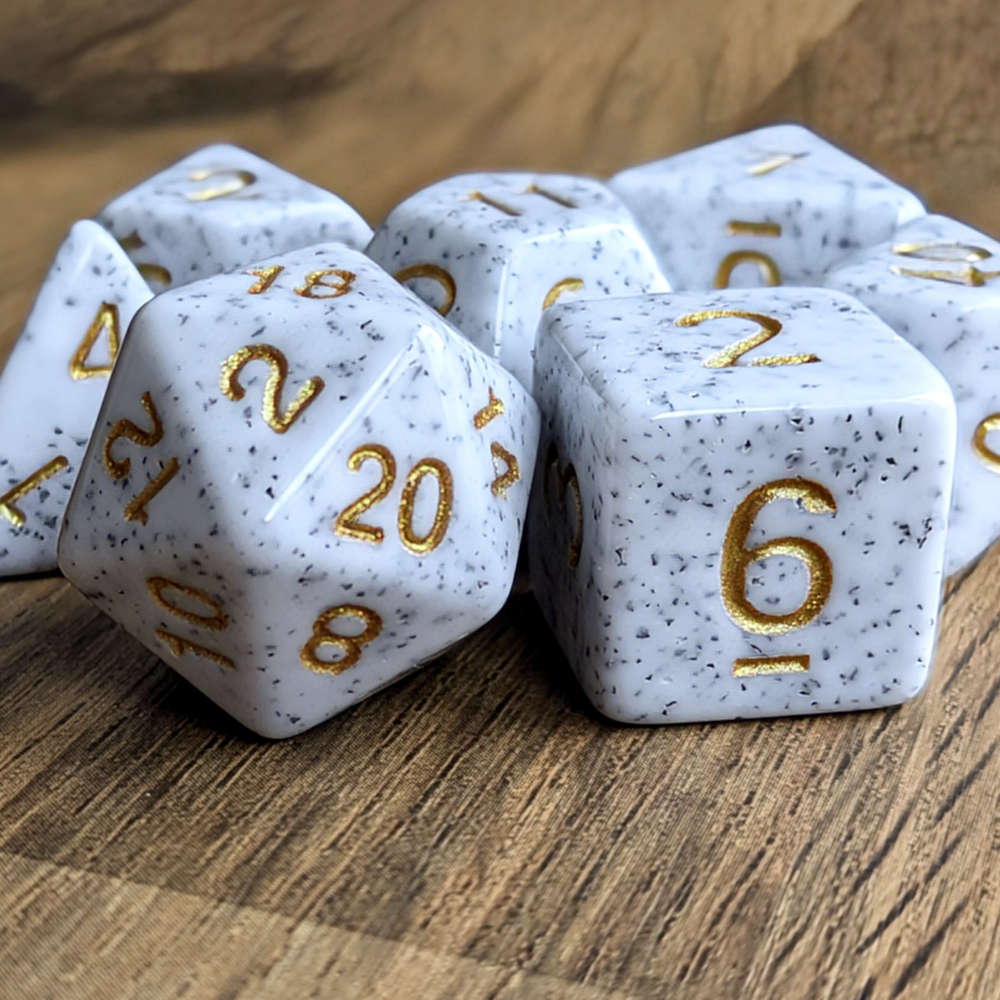 Marble Opulence Dice Set