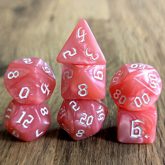 Pearl Pink Dice Set