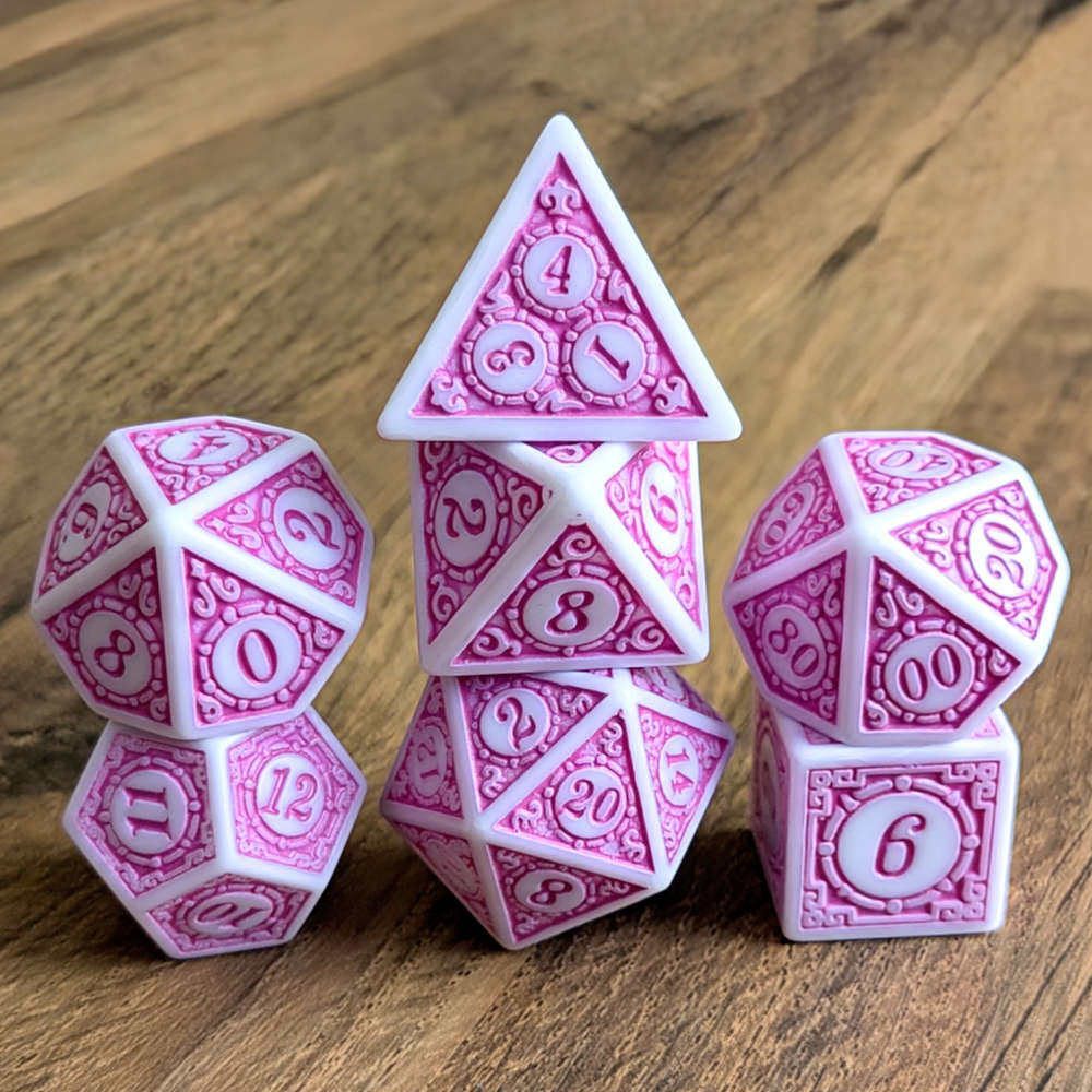 Pink Mage's Weave Dice Set