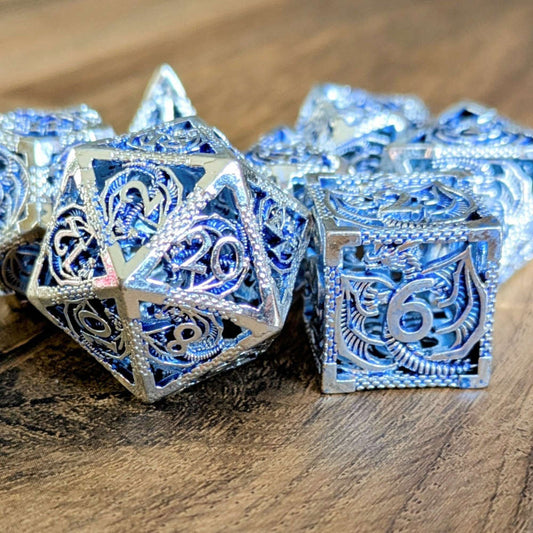 Platinum Hollow Dragon Dice