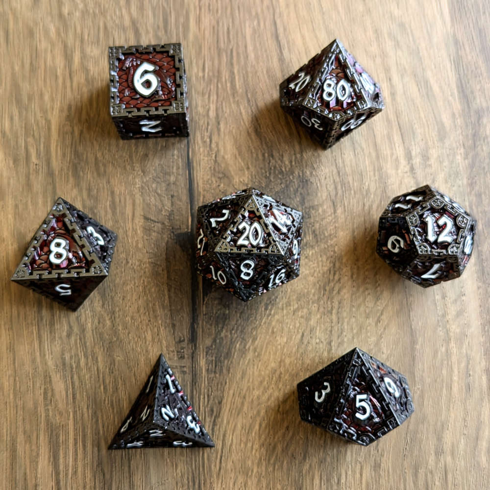 Red Dragon Dice Set