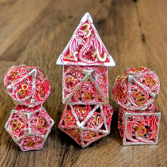 Red Dragon Hollow Dice Set