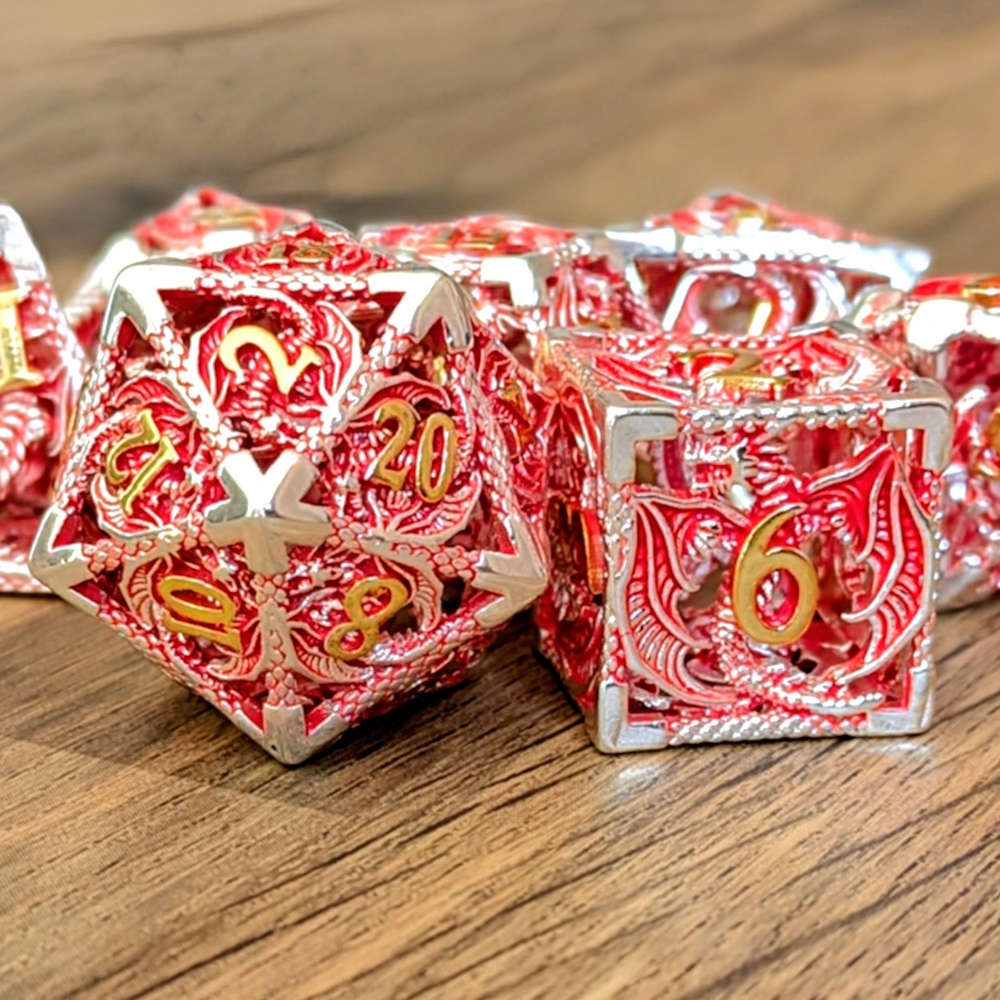 Red Dragon Hollow Dice Set