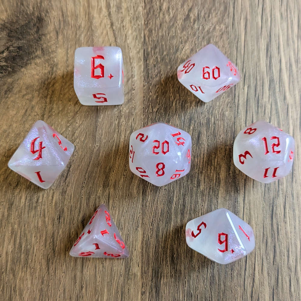 Red Magic Mist Dice Set