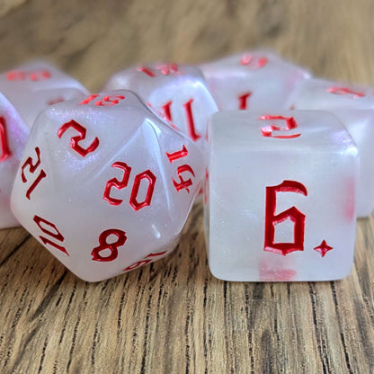 Red Magic Mist Dice Set