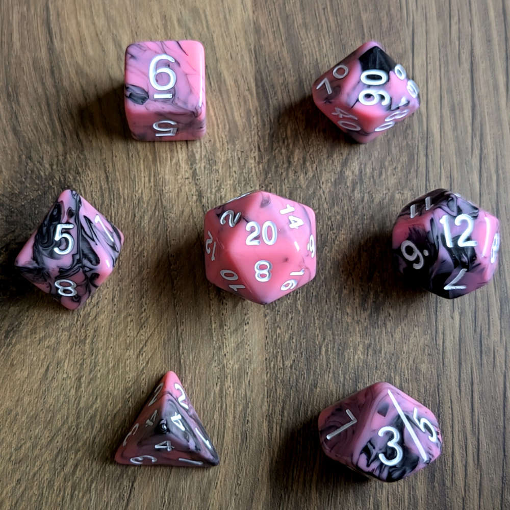 Shadowy Bloom Dice Set