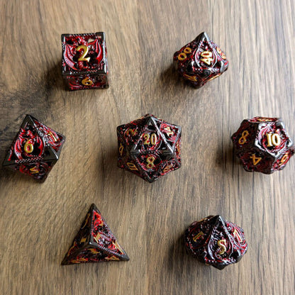 Tiamat Red Hollow Dragon Dice