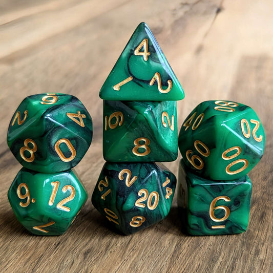 Toxic Swirls Dice Set