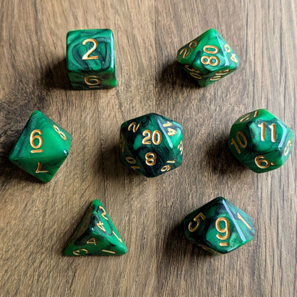 Toxic Swirls Dice Set