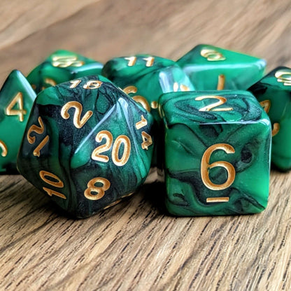 Toxic Swirls Dice Set