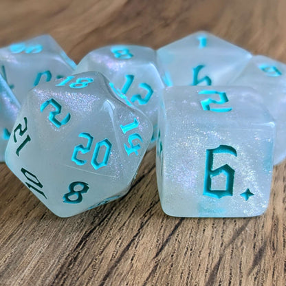 Turquoise Magic Mist Dice Set