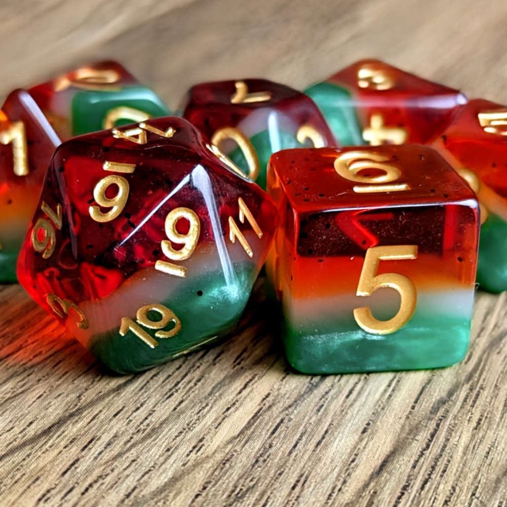 Watermelon Dice Set