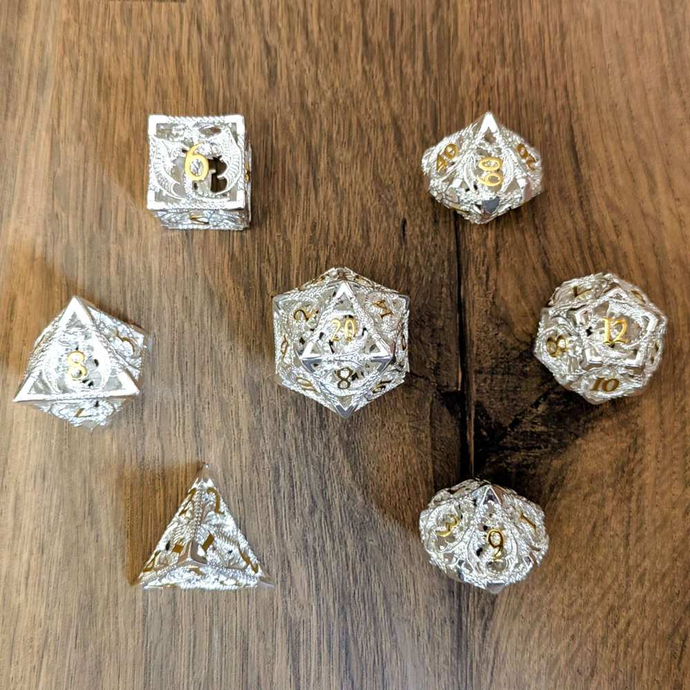 White Dragon Hollow Dice Set