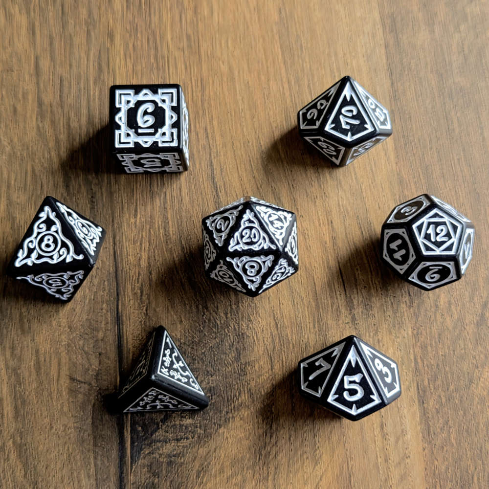 White Ranger's Blossom Dice Set