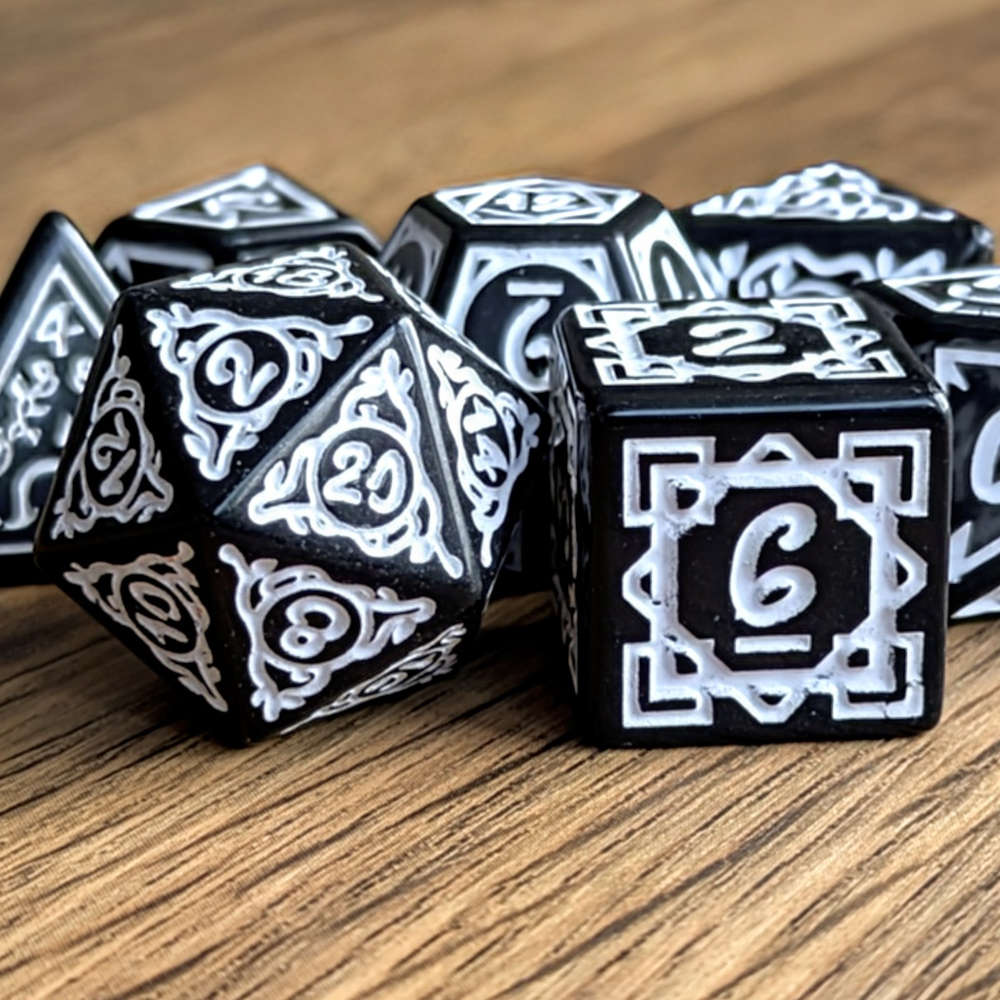 White Ranger's Blossom Dice Set